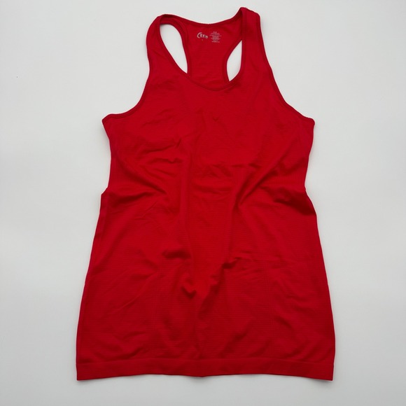 Zyia Active Tops - Zyia Active Copper Charged Tank Top Red Racerback Seamless Athletic Gym Womens L